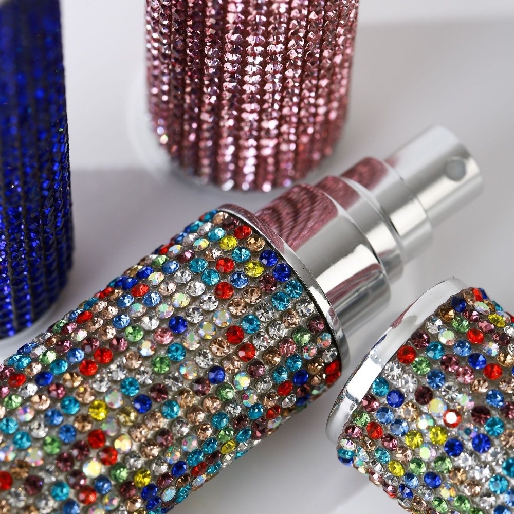 Perfume Fragrance One - 10 ml Parfümflasche, auslaufsicher, voller Strass,