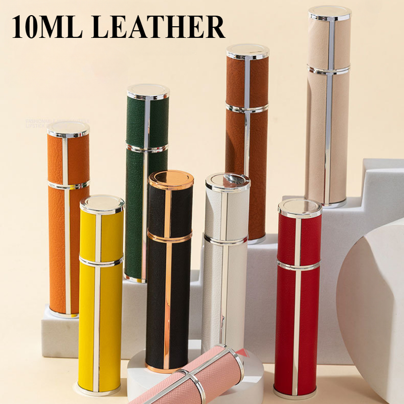 Perfume Fragrance One - 10 ml Leder-Parfümflasche, nachfüllbarer Parfümzerstäuber für