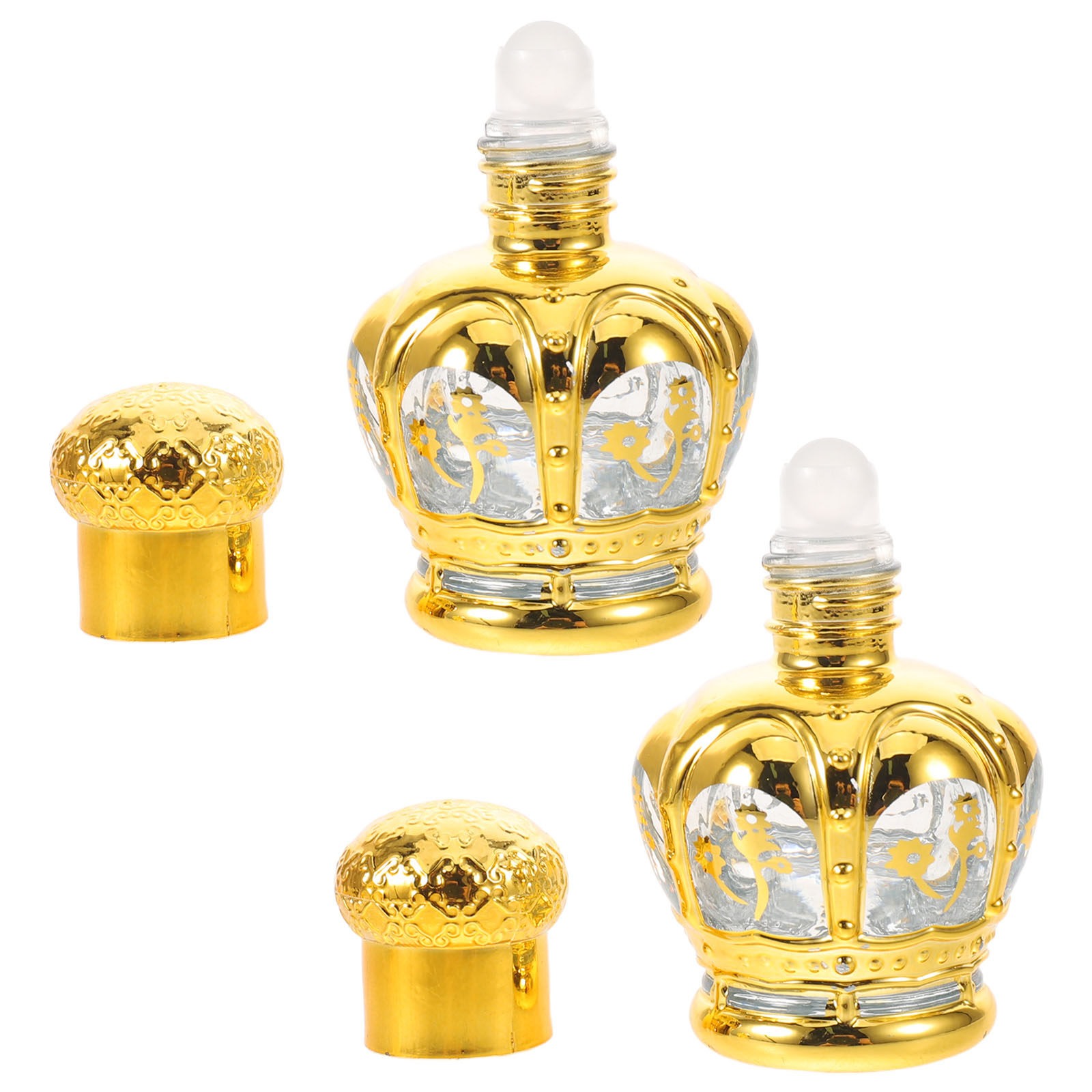 Perfume Refill Bottle - 2 Stück 12 ml Klarglas-Rollflaschen mit