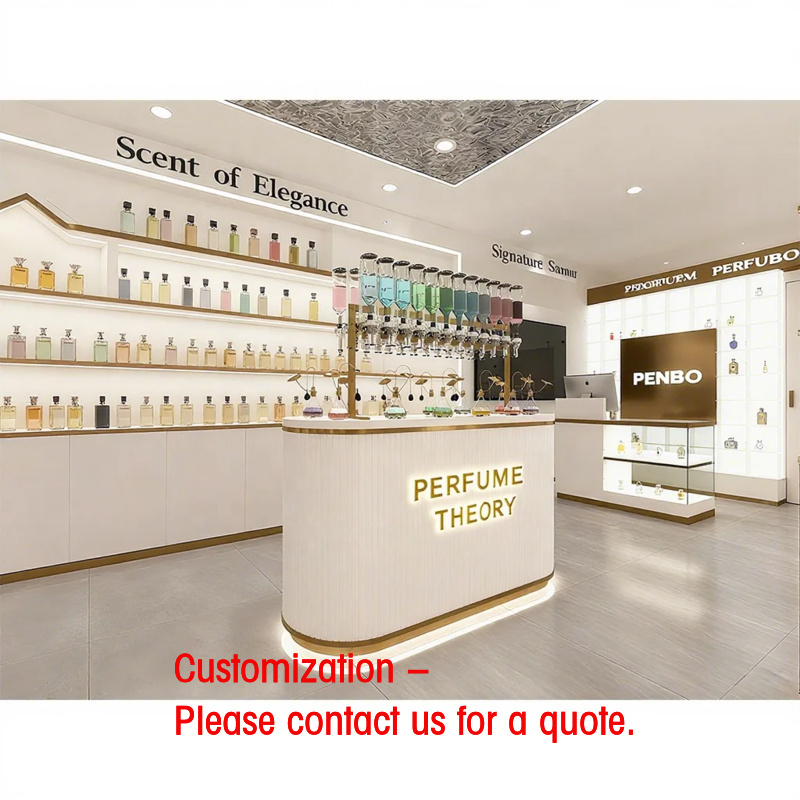 Perfume Fragrance Shop - Maßgefertigte Beleuchtete Parfüm-Vitrine Hochwertige Parfümerie-Ausstellungsmöbel Parfümerie-Design
