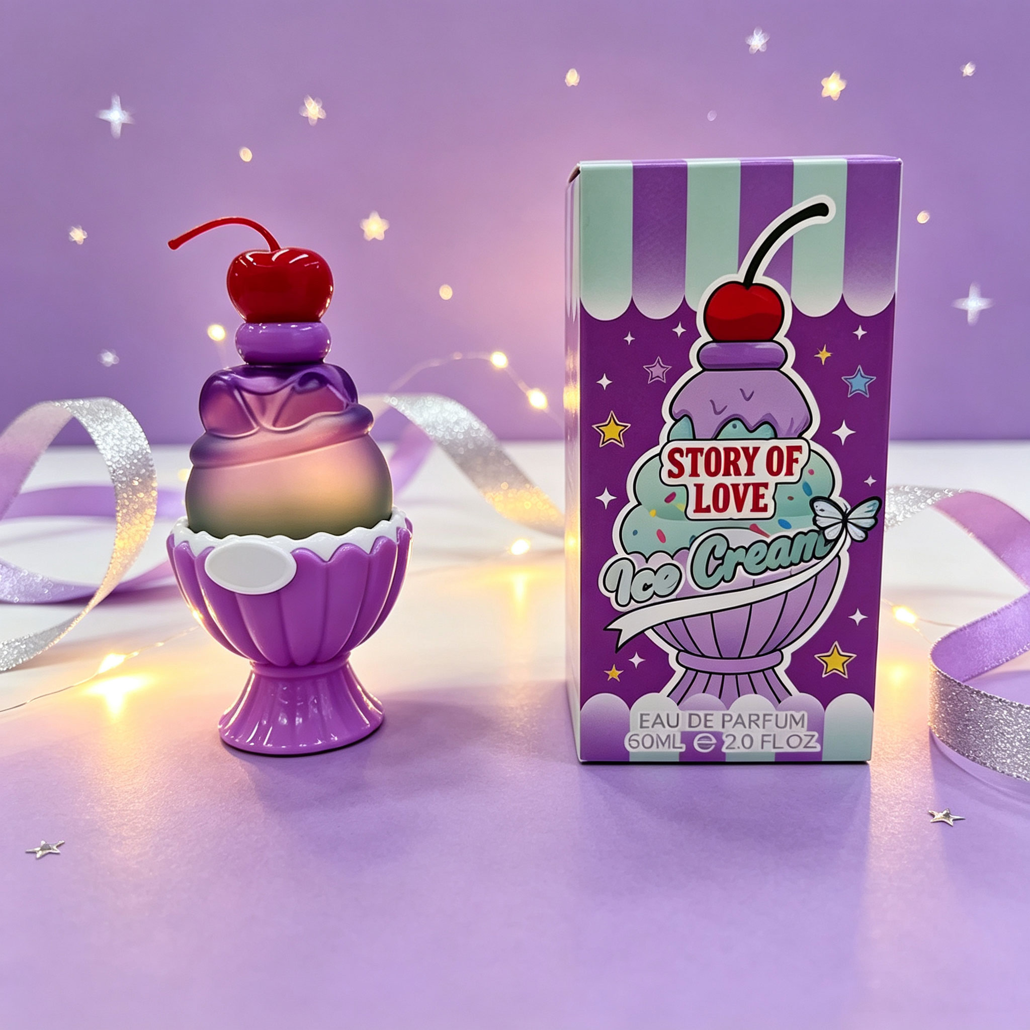 Niedliches Eiscreme-förmiges E – Fragrance Perfume Box Bewertung und Preis