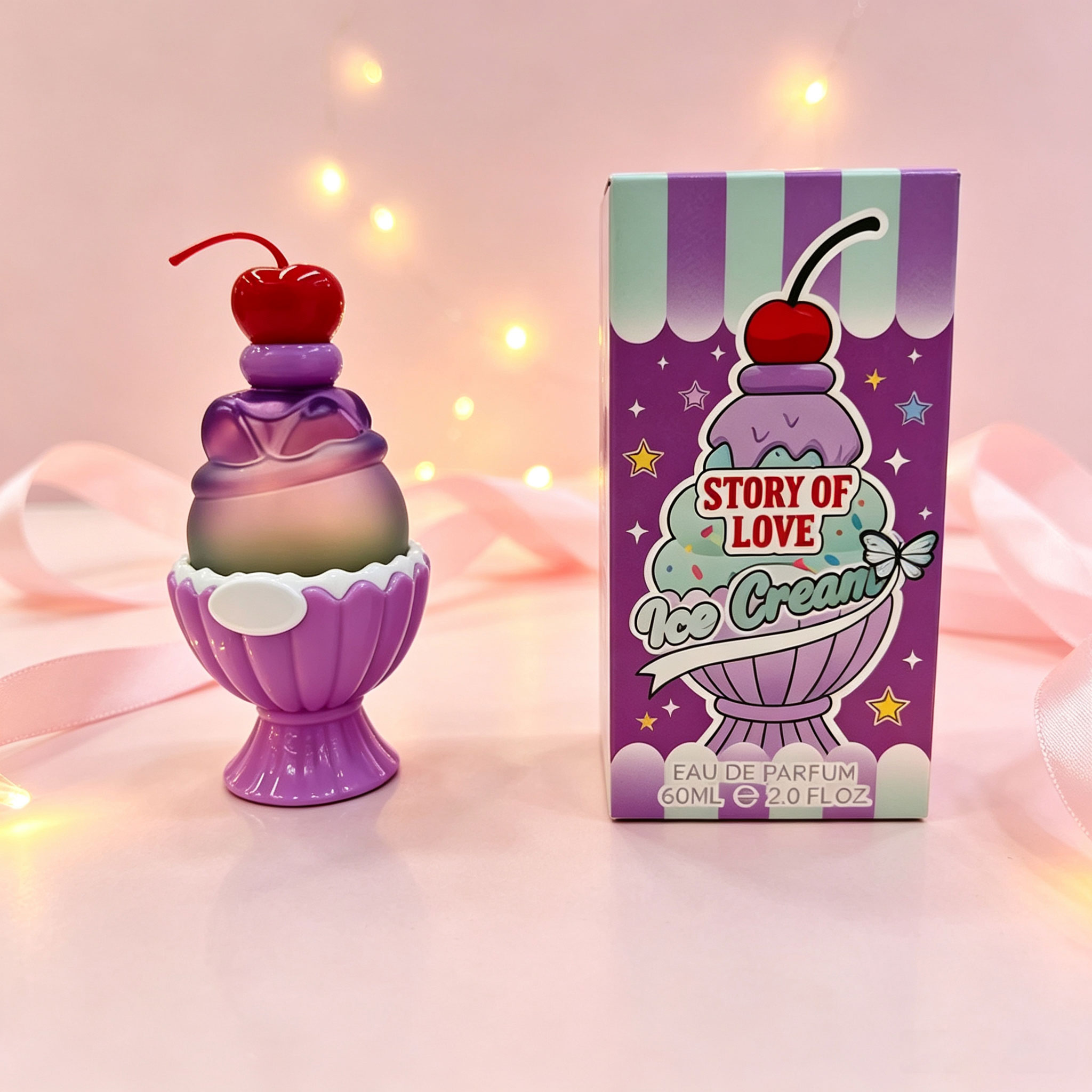 Niedliches Eiscreme-förmiges E – Fragrance Perfume Box Bewertung und Preis