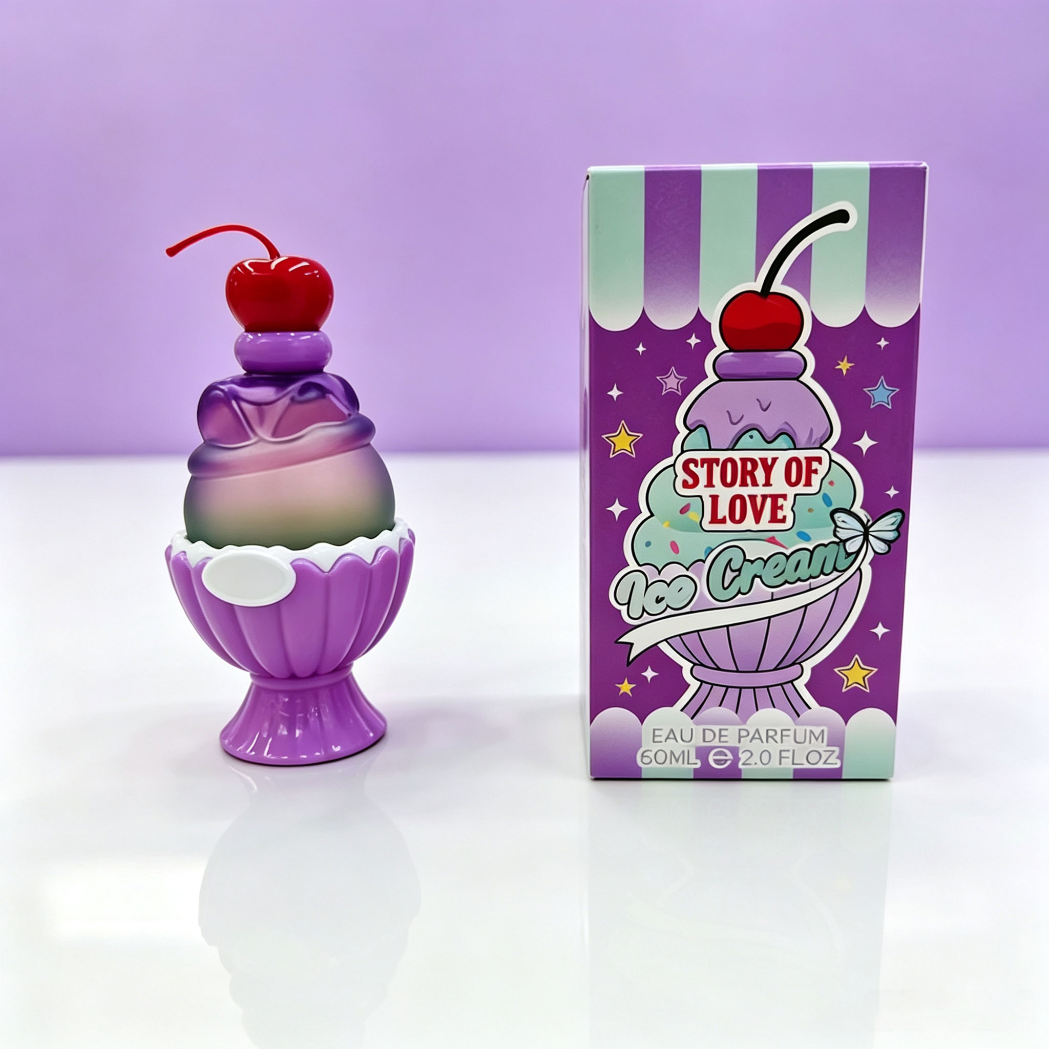 Niedliches Eiscreme-förmiges E – Fragrance Perfume Box Bewertung und Preis