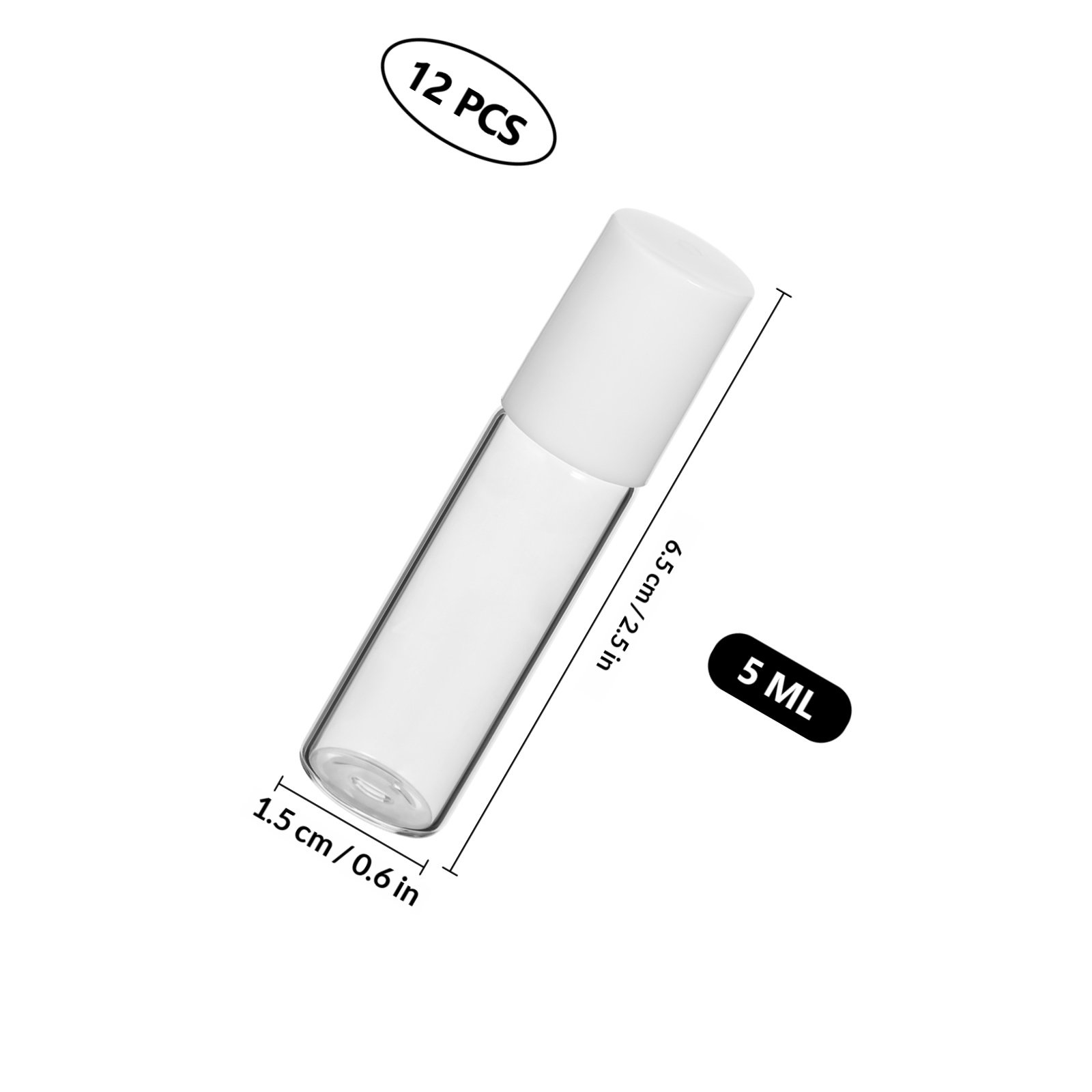 12 Stück 5 ml Glas-Rollflasche – Perfume Refill Bottle Bewertung und Preis